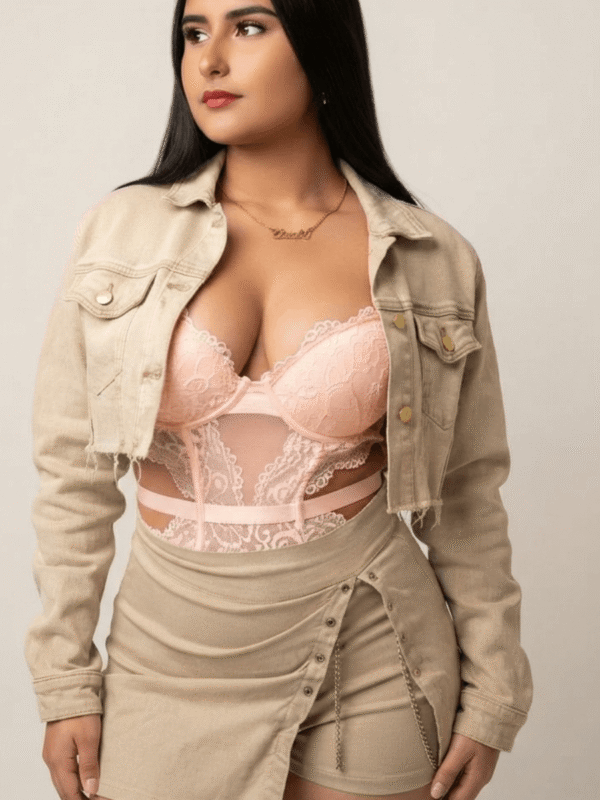 Body corset de Encaje y Tull Sensual – Copas con Arco